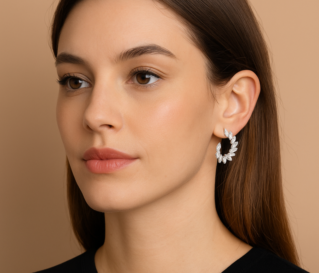 Diamond Stud Earrings in Gold