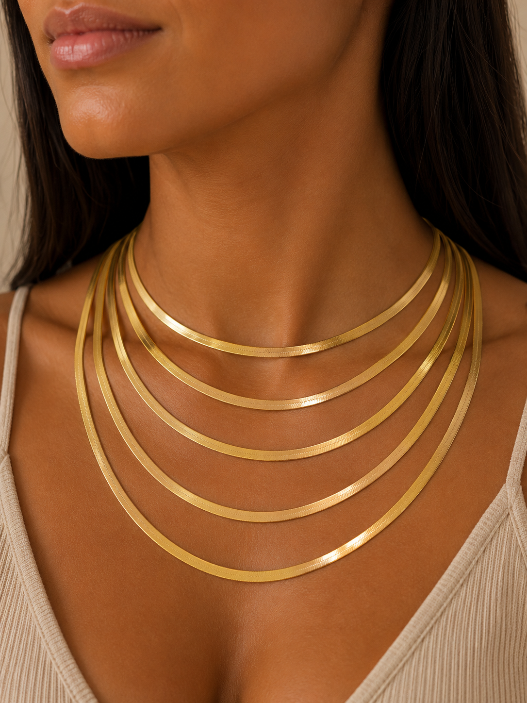 Small Herringbone Necklace