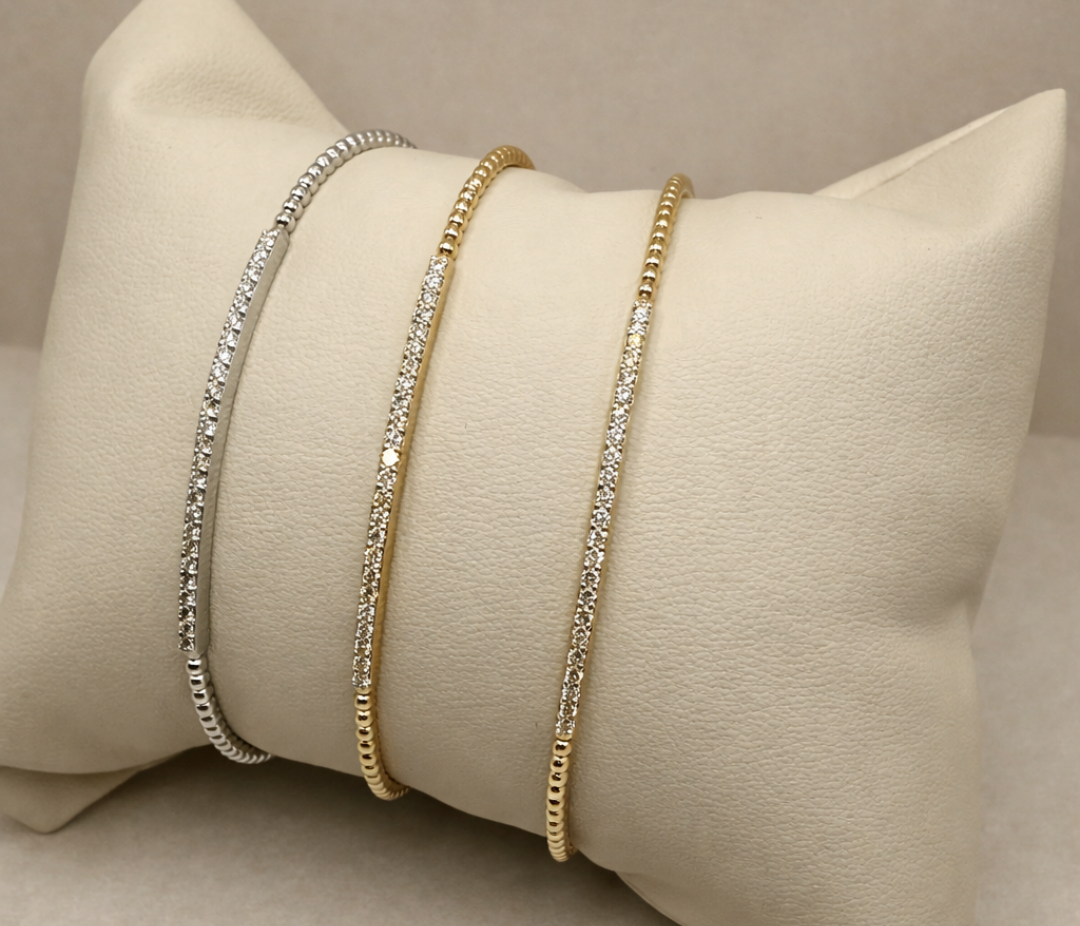 Sculpted Gold Chain Bracelet