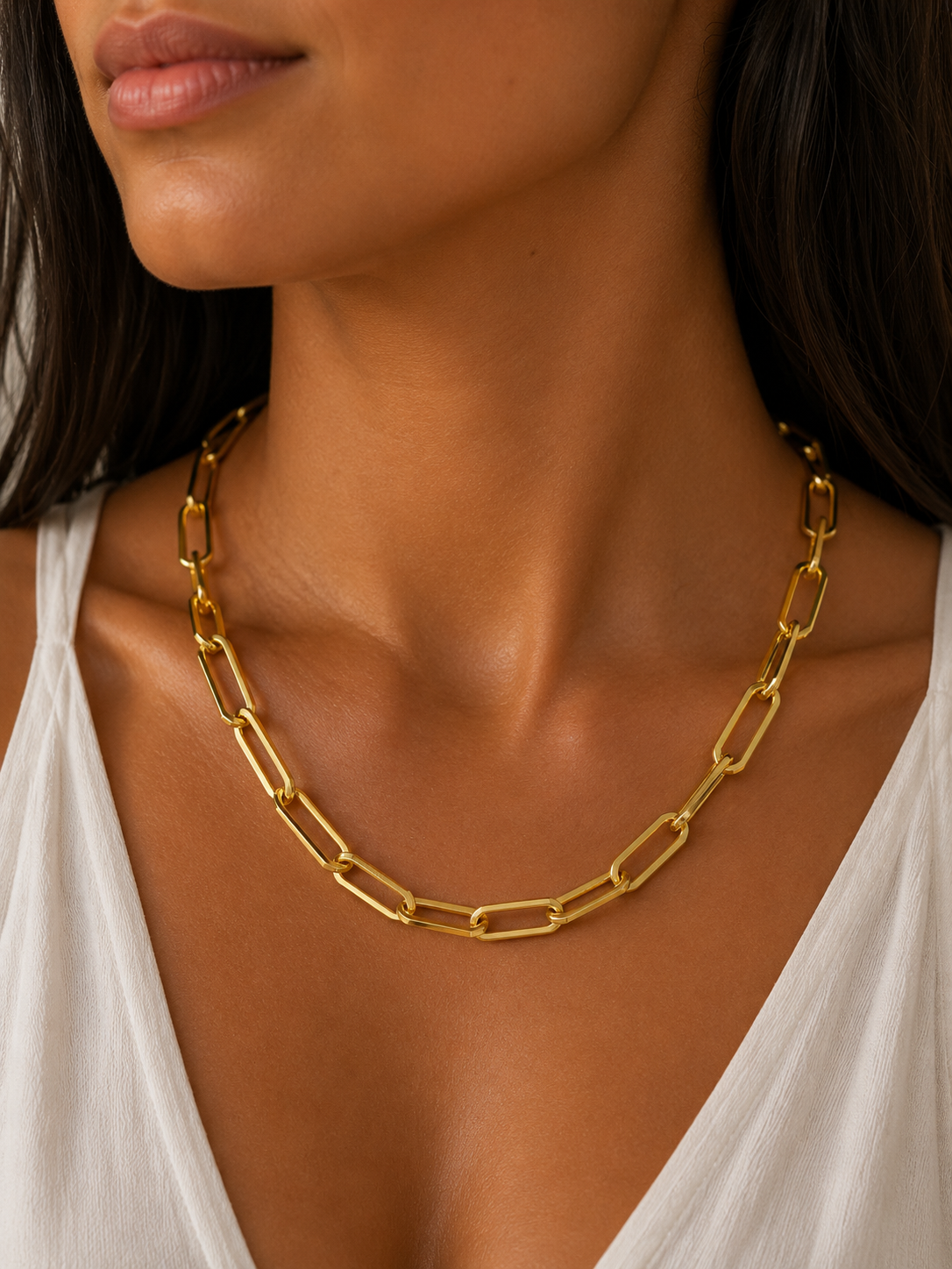 Large Paperclip Necklace