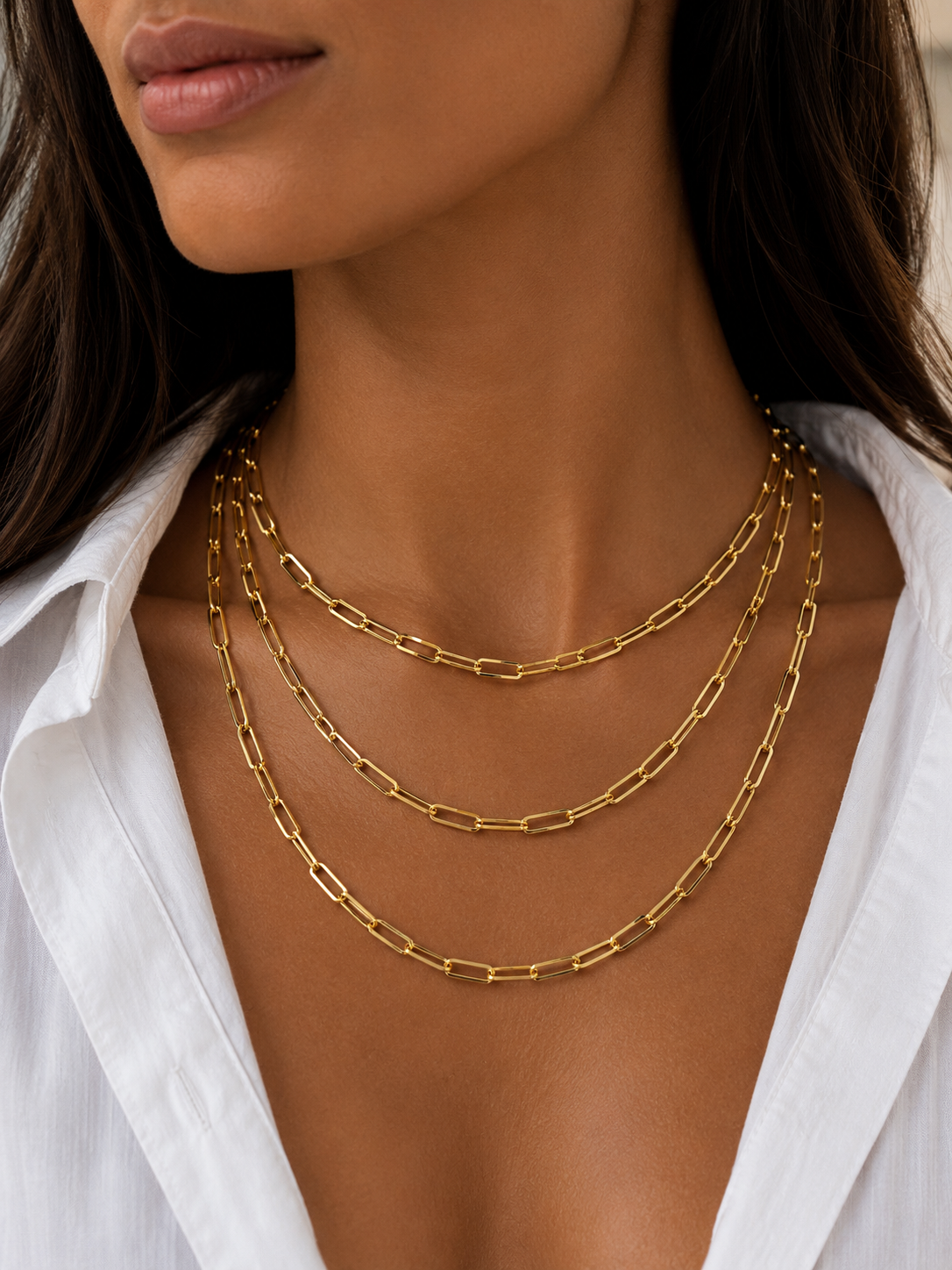 Small Paperclip Necklace